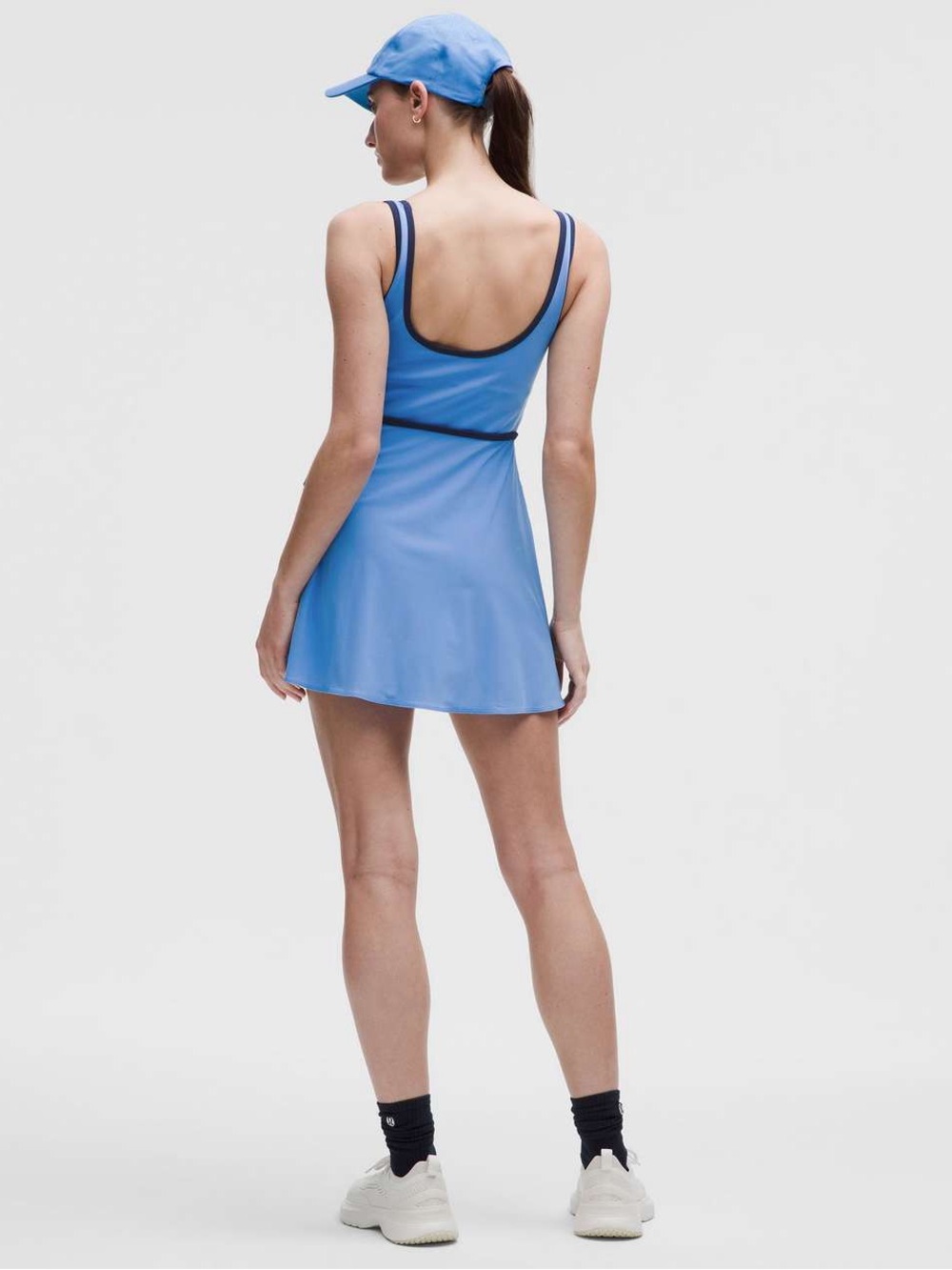 NWOT lululemon Wrap-Front Tennis Dress Pool Party/Club Blue size XL - Picture 6 of 6